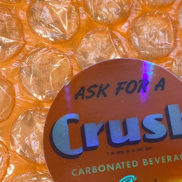 ORANGE CRUSH & MR CRUSHY 3” STICKER MINT - Picture 3 of 3